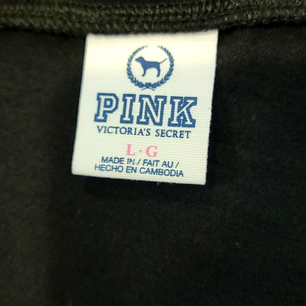 Pink by Victoria's Secret Black Sequin Tee - Picture 3 of 4